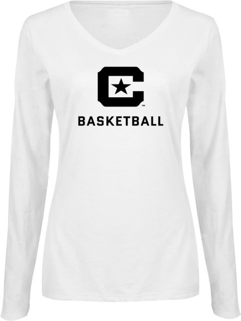 Citadel Ladies Long Sleeve V Neck Tee Basketball - ONLINE ONLY