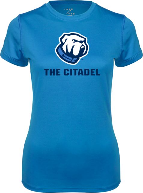 Citadel Ladies Syntrel Performance Tee Bulldog Lockup - ONLINE ONLY