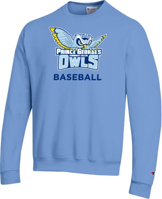 Prince George Champion Light Fleece Crew Prince Georges Community College Owls Baseball - ONLINE ONLY