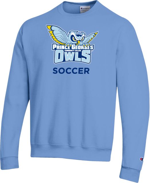 Prince George Champion Light Fleece Crew Prince Georges Community College Owls Soccer - ONLINE ONLY