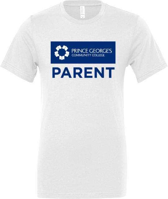 Prince George Bella + Canvas Jersey Cotton T Shirt Prince Georges Community College Parent - ONLINE ONLY