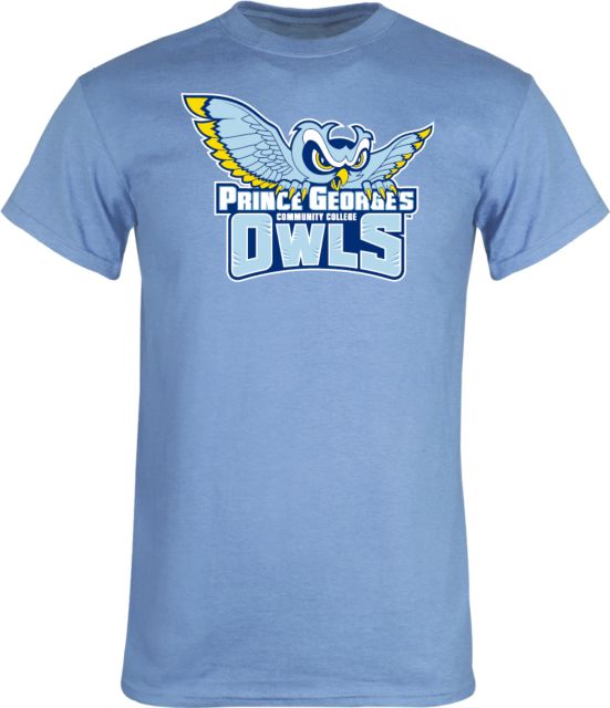 Prince George Light T Shirt Prince Georges Community College Athletic Logo - ONLINE ONLY