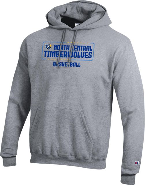 North Central Michigan Champion Fleece Hoodie NCMC Timberwolves Basketball - ONLINE ONLY