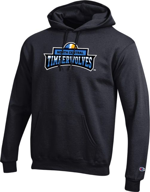 North Central Michigan Champion Fleece Hoodie North Central Timberwolves - ONLINE ONLY