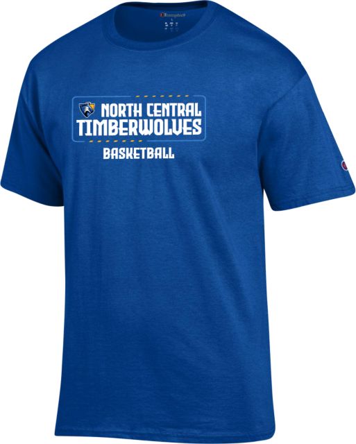 North Central Michigan Champion T Shirt NCMC Timberwolves Basketball - ONLINE ONLY