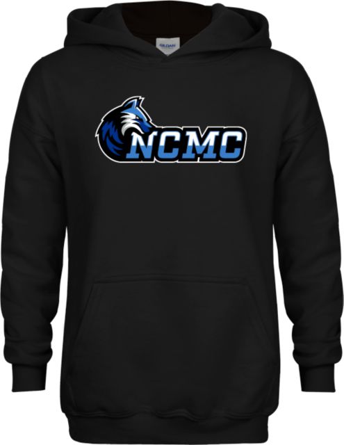 North Central Michigan Youth Fleece Hoodie NCMC with Mascot - ONLINE ONLY