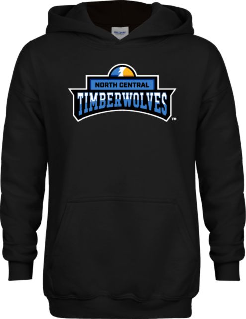 North Central Michigan Youth Fleece Hoodie North Central Timberwolves - ONLINE ONLY