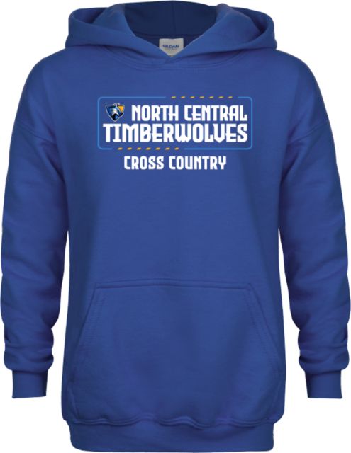 North Central Michigan Youth Fleece Hoodie NCMC Timberwolves Cross Country - ONLINE ONLY