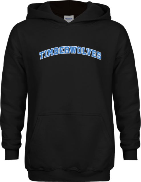 North Central Michigan Youth Fleece Hoodie Arched Timberwolves - ONLINE ONLY