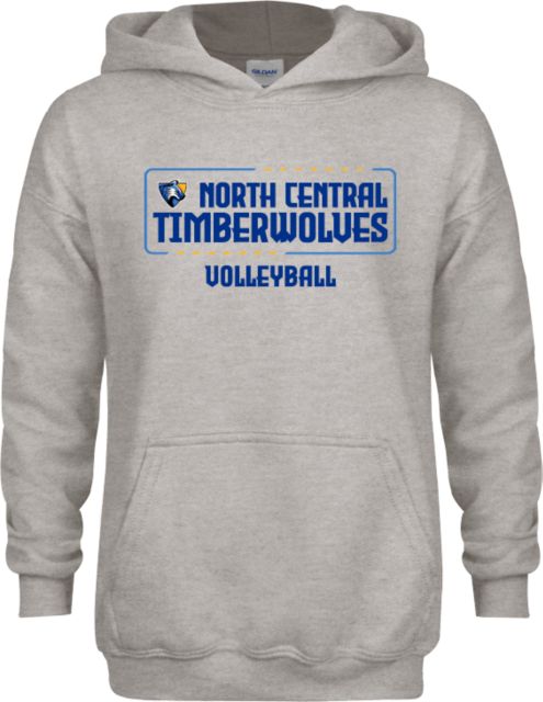 North Central Michigan Youth Fleece Hood NCMC Timberwolves Volleyball - ONLINE ONLY