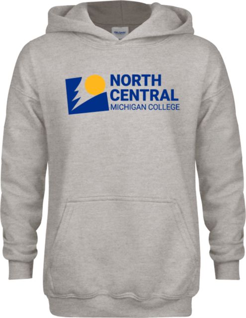 North Central Michigan Youth Fleece Hood North Central Michigan College Horizontal - ONLINE ONLY