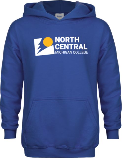 North Central Michigan Youth Fleece Hoodie North Central Michigan College Horizontal - ONLINE ONLY