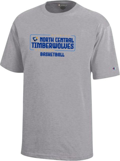 North Central Michigan Champion Youth Short Sleeve Tee NCMC Timberwolves Basketball - ONLINE ONLY