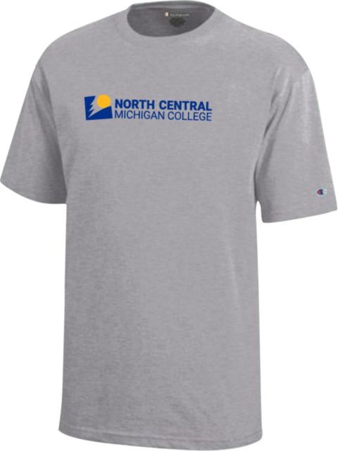 North Central Michigan Champion Youth Short Sleeve Tee North Central Michigan College Flat - ONLINE ONLY