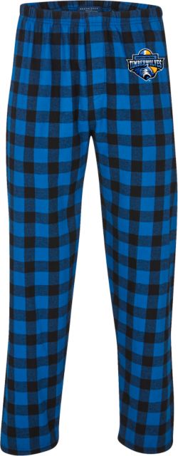North Central Michigan Boxercraft Royal/Black Buffalo Unisex Flannel Pajama Pant North Central Michigan College Timberwolves - ONLINE ONLY