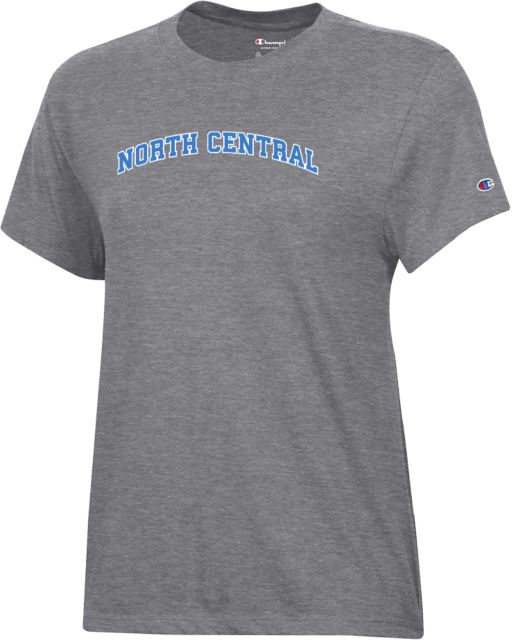 North Central Michigan Champion Womens Granite Heather Core Short Sleeve Tee Arched North Central - ONLINE ONLY