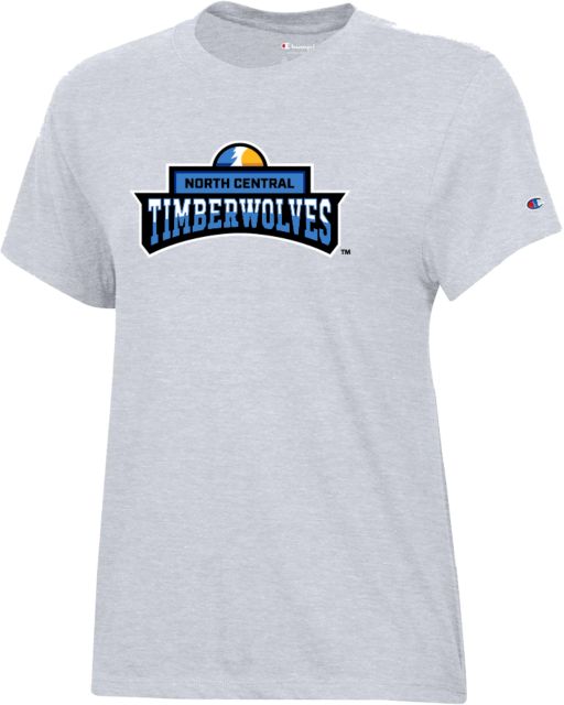 North Central Michigan Champion Womens Oxford Core Short Sleeve Tee North Central Timberwolves - ONLINE ONLY