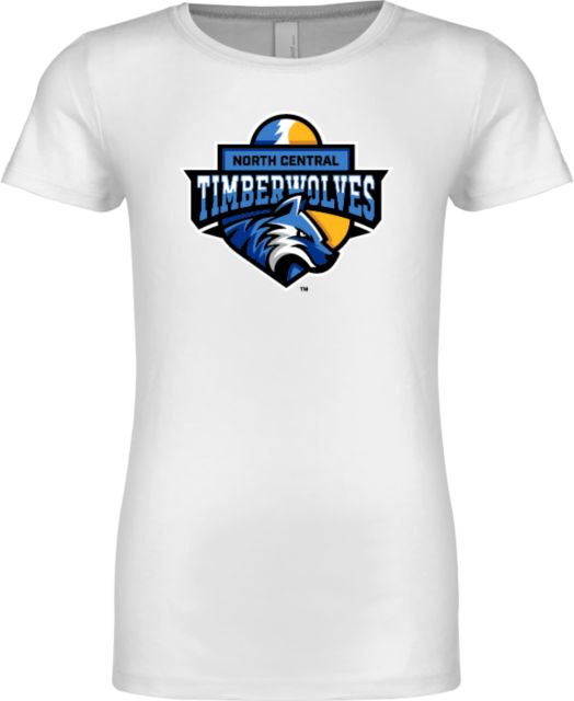 North Central Michigan Next Level Girls Fashion Fit T Shirt North Central Michigan College Timberwolves - ONLINE ONLY
