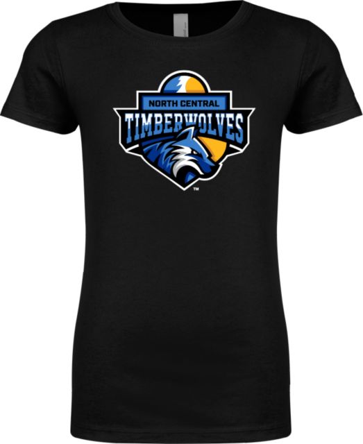 North Central Michigan Next Level Girls Fashion Fit T Shirt North Central Michigan College Timberwolves - ONLINE ONLY