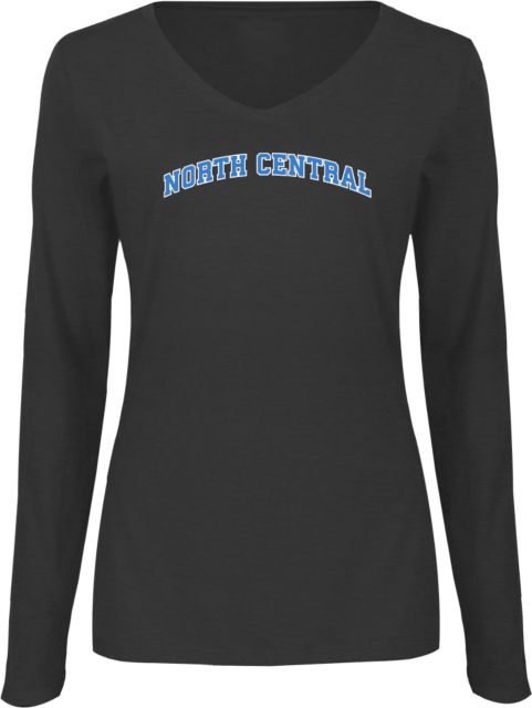 North Central Michigan Womens Long Sleeve V Neck Tee  Arched North Central - ONLINE ONLY