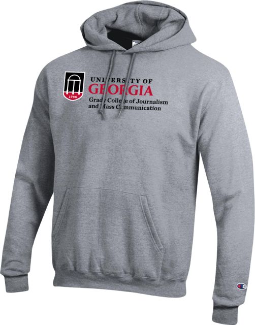 Georgia Champion Fleece Hoodie UGA Grady College of Journalism and Mass Communication ONLINE ONLY University Of Georgia