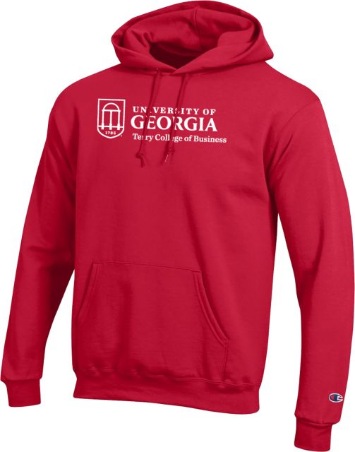 Georgia Champion Fleece Hoodie UGA Terry College of Business ONLINE ONLY University Of Georgia