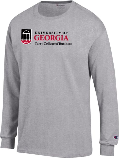 Georgia Champion Oxford Long Sleeve T Shirt UGA Terry College of Business University of Georgia