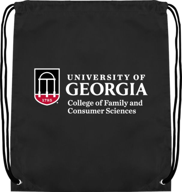 Georgia Drawstring Backpack UGA - College of Family and Consumer Sciences - ONLINE ONLY