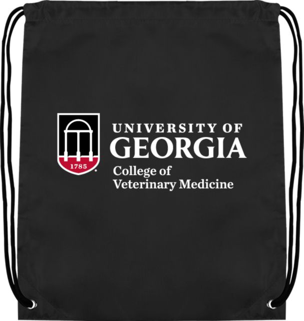 Georgia Drawstring Backpack UGA - College of Veterinary Medicine - ONLINE ONLY