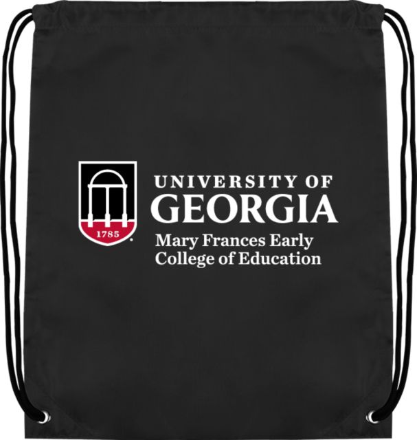 Georgia Drawstring Backpack UGA - Mary Frances Early College of Education - ONLINE ONLY