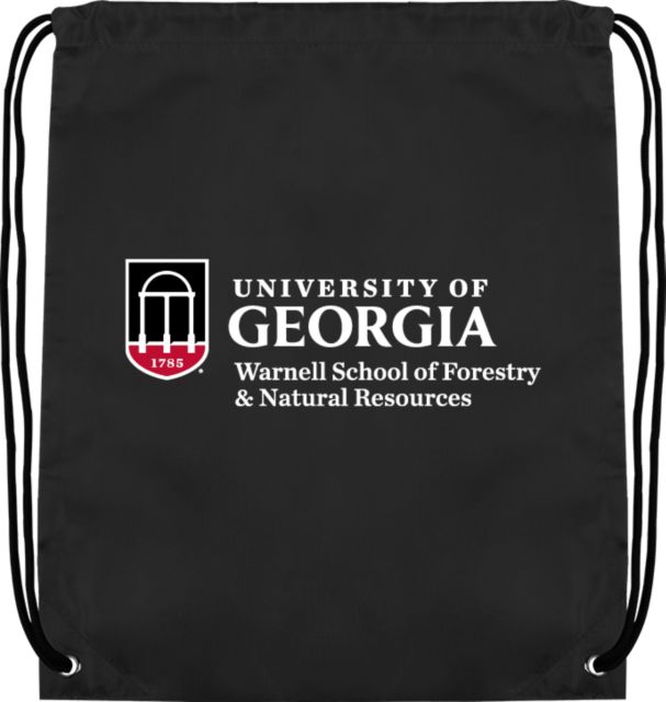 Georgia Drawstring Backpack UGA - Warnell School of Forestry and Natural Resources - ONLINE ONLY