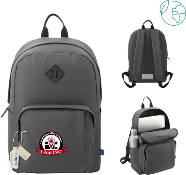 Imperial Valley Repreve Ocean Everyday Computer Backpack IVC - I Am IVC Seal - ONLINE ONLY