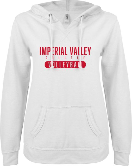 Imperial Valley ENZA Womens V Notch Raw Edge Fleece Hoodie IVC - Volleyball - ONLINE ONLY