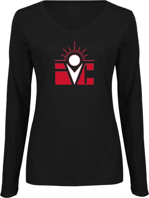 Imperial Valley Womens Long Sleeve V Neck Tee  IVC Logo - ONLINE ONLY