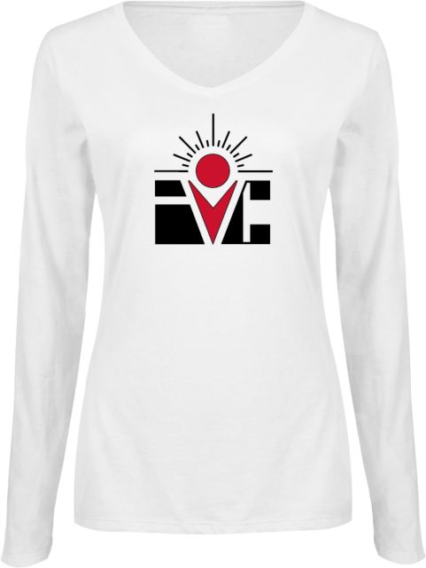 Imperial Valley Womens Long Sleeve V Neck Tee  IVC Logo - ONLINE ONLY