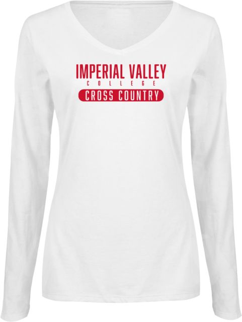 Imperial Valley Womens Long Sleeve V Neck Tee  IVC - Cross Country - ONLINE ONLY