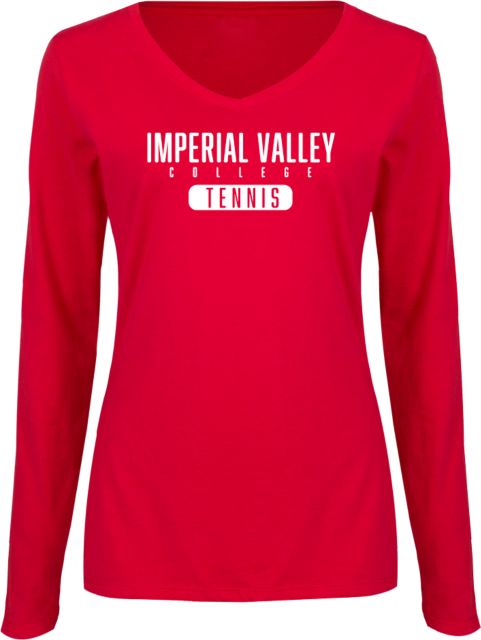 Imperial Valley Womens Long Sleeve V Neck Tee  IVC - Tennis - ONLINE ONLY