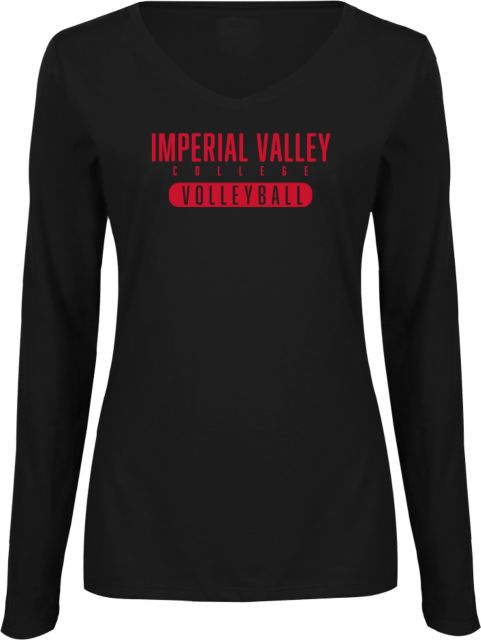 Imperial Valley Womens Long Sleeve V Neck Tee  IVC - Volleyball - ONLINE ONLY