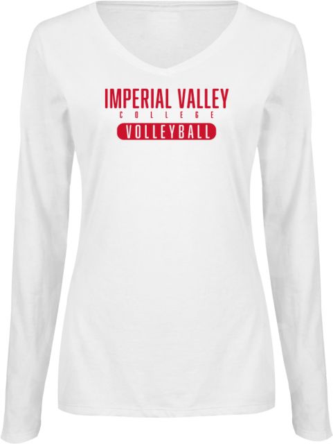 Imperial Valley Womens Long Sleeve V Neck Tee  IVC - Volleyball - ONLINE ONLY