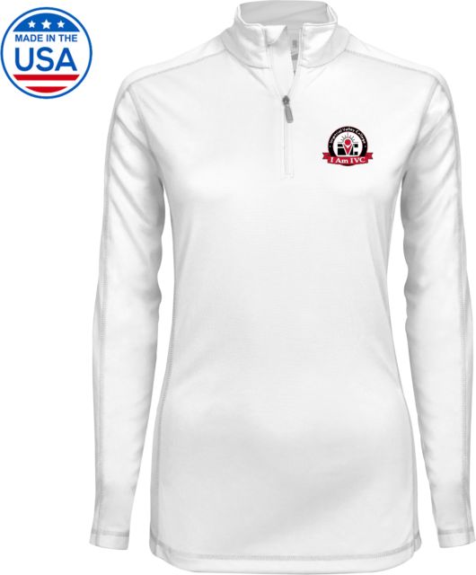 Imperial Valley Syntrel Womens Interlock 1/4 Zip IVC - I Am IVC Seal - ONLINE ONLY