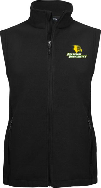 Felician Univ Fleece Full Zip Vest Felician University  Primary Mark - ONLINE ONLY