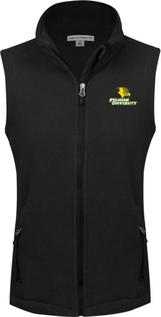 Felician Univ Ladies Fleece Full Zip Vest Felician University  Primary Mark - ONLINE ONLY