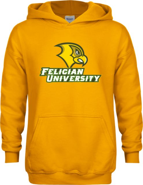 Felician Univ Youth Fleece Hoodie Felician University  Primary Mark - ONLINE ONLY