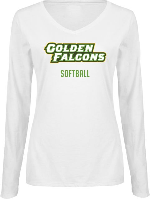 Felician Univ Ladies Long Sleeve V Neck Tee Golden Falcons  Softball - ONLINE ONLY