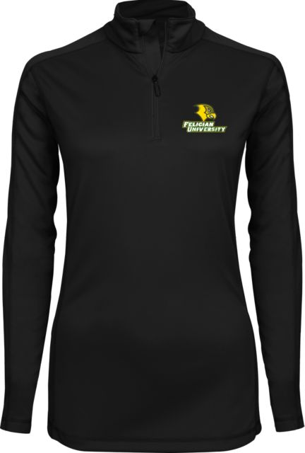 Felician Univ Ladies Syntrel Interlock 1/4 Zip Felician University  Primary Mark - ONLINE ONLY