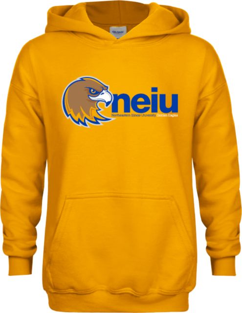 Northeastern Illinois Youth Fleece Hoodie Mascot neiu - ONLINE ONLY
