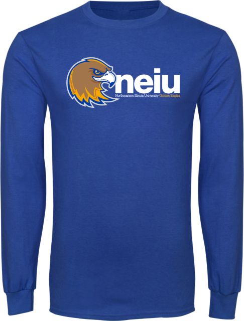 Northeastern Illinois Long Sleeve T Shirt Mascot neiu - ONLINE ONLY