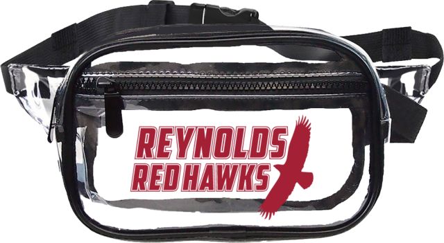 J. Sargeant Reynolds Clear Fanny Pack Reynolds Red Hawks with Mascot - ONLINE ONLY