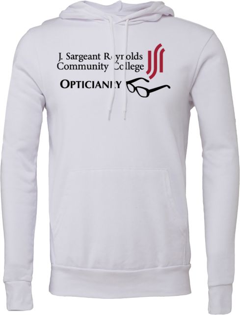 J. Sargeant Reynolds Bella + Canvas Fleece Hood J Sargeant Reynolds Community College Opticianry - ONLINE ONLY