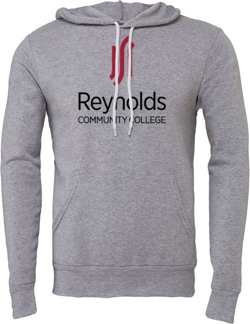 J. Sargeant Reynolds Bella + Canvas Fleece Hood Reynolds Community College Vertical - ONLINE ONLY